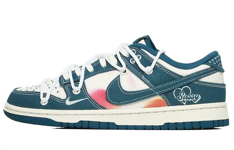 

Кроссовки Nike Dunk Skateboard Shoes Men Low-Top Blue White, Синий, Кроссовки Nike Dunk Skateboard Shoes Men Low-Top Blue White