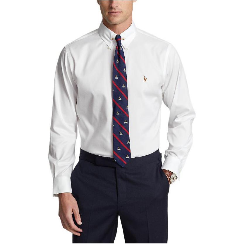 

Хлопковая рубашка Polo Ralph Lauren, белый