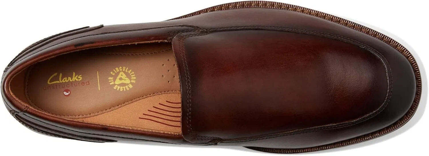 Туфли Clarks Un Hugh Step, 2-Brown Leather — фото 2