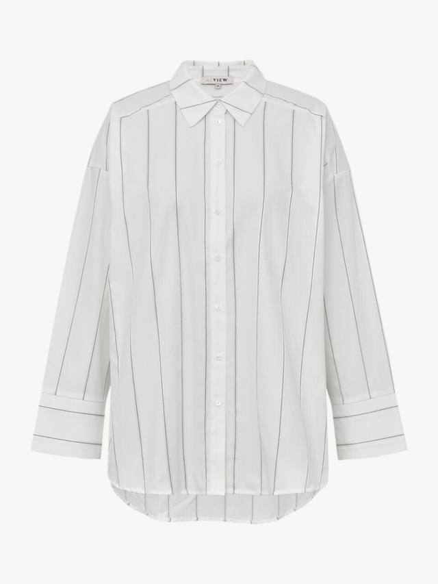 

Рубашка с полосками Magnolia и складками на спине A-VIEW, Off White