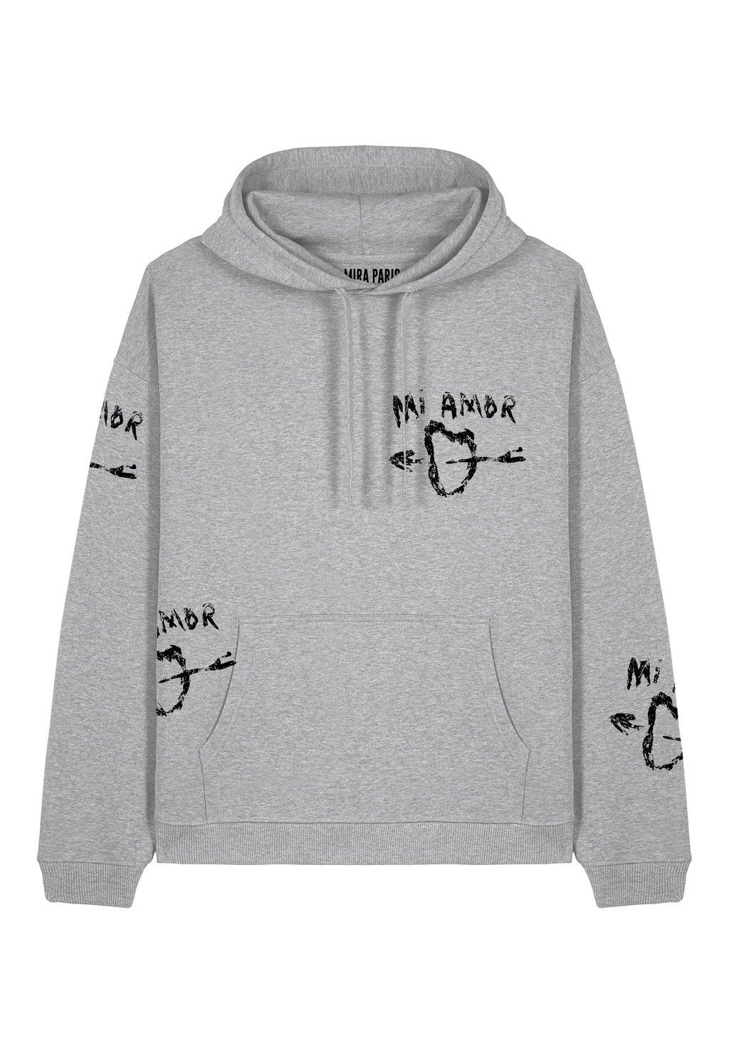 

Толстовка с капюшоном EL GRAN AMOR PRINT HEAVYWEIGHT - Sweatshirt Mira Paris, пятнистый серый