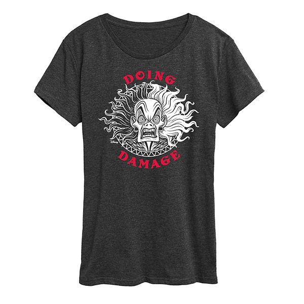 

Футболка с принтом Cruella de Vil "101 далматинец" Disney, Heather Charcoal