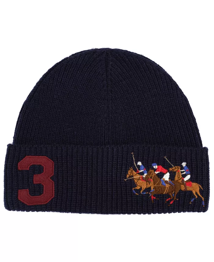 

Мужская шапка-бини Polo Match Polo Ralph Lauren, синий