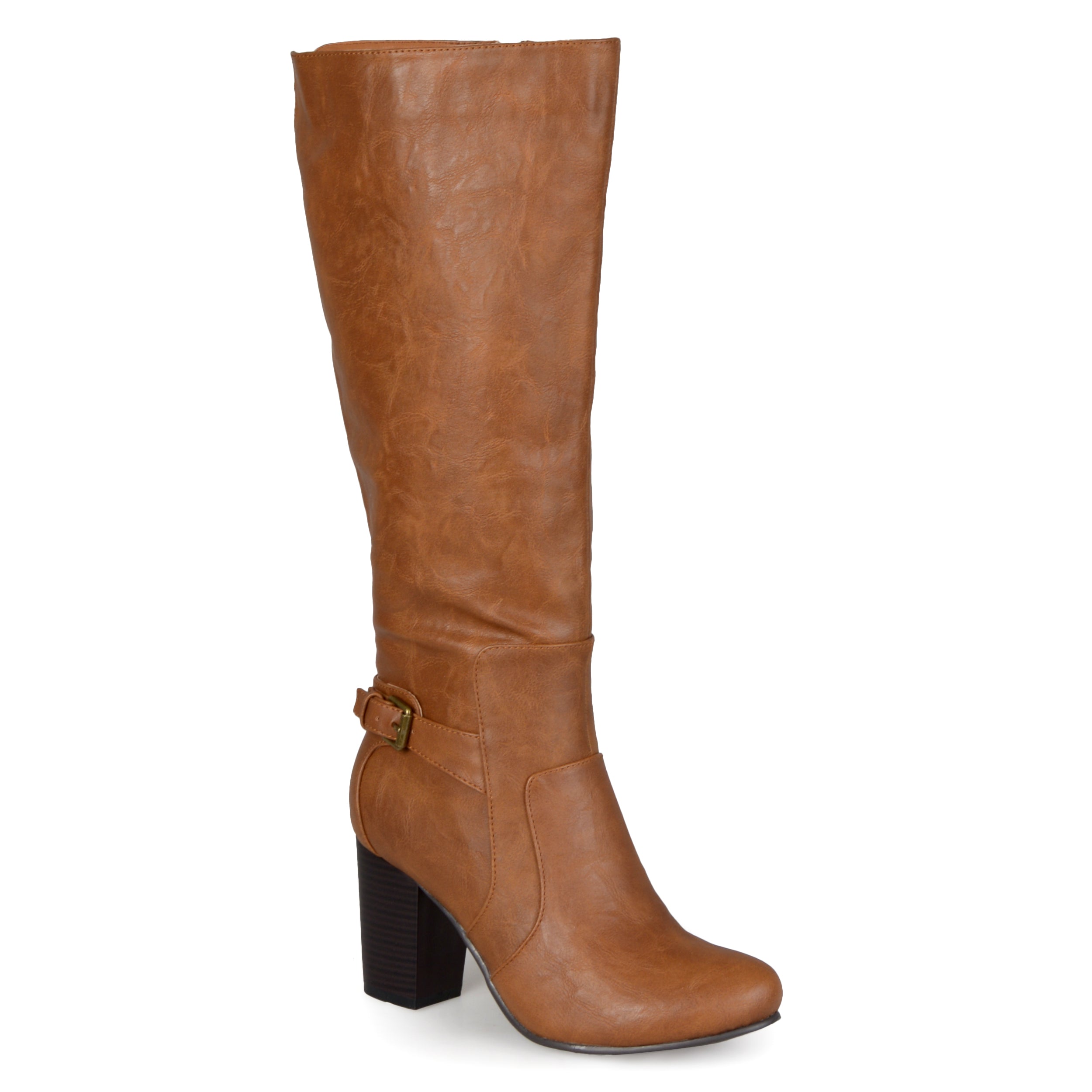 Женские ботинки Journee с широким голени Carver Journee Collection, цвет tan