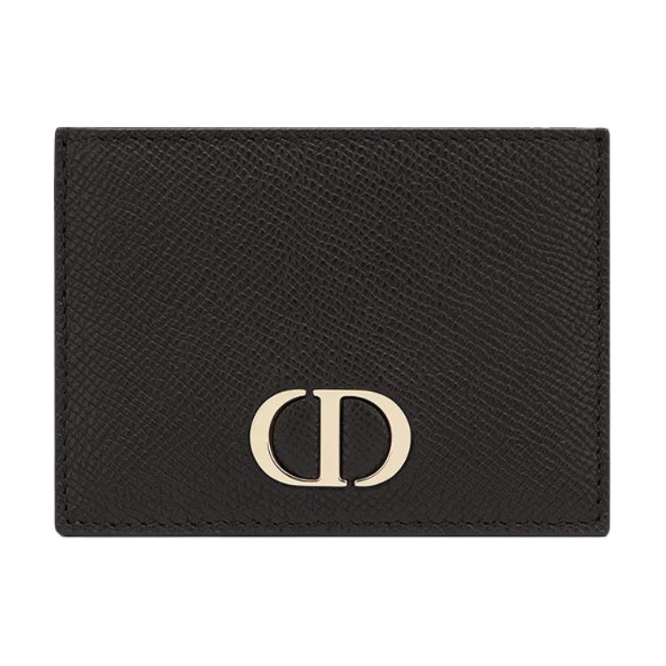

DIOR Кошелек 30 Montaigne Grain Cow Leather Card Holder Card Holder Unisex Black
