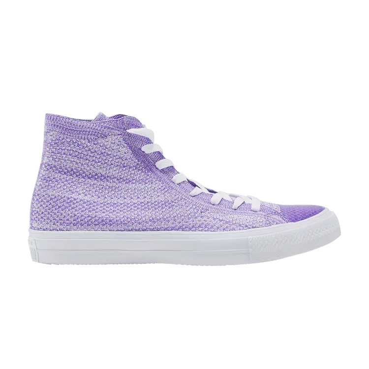 

Кроссовки Converse Nike x Chuck Taylor All Star Flyknit High 'Hyper Grape', фиолетовый