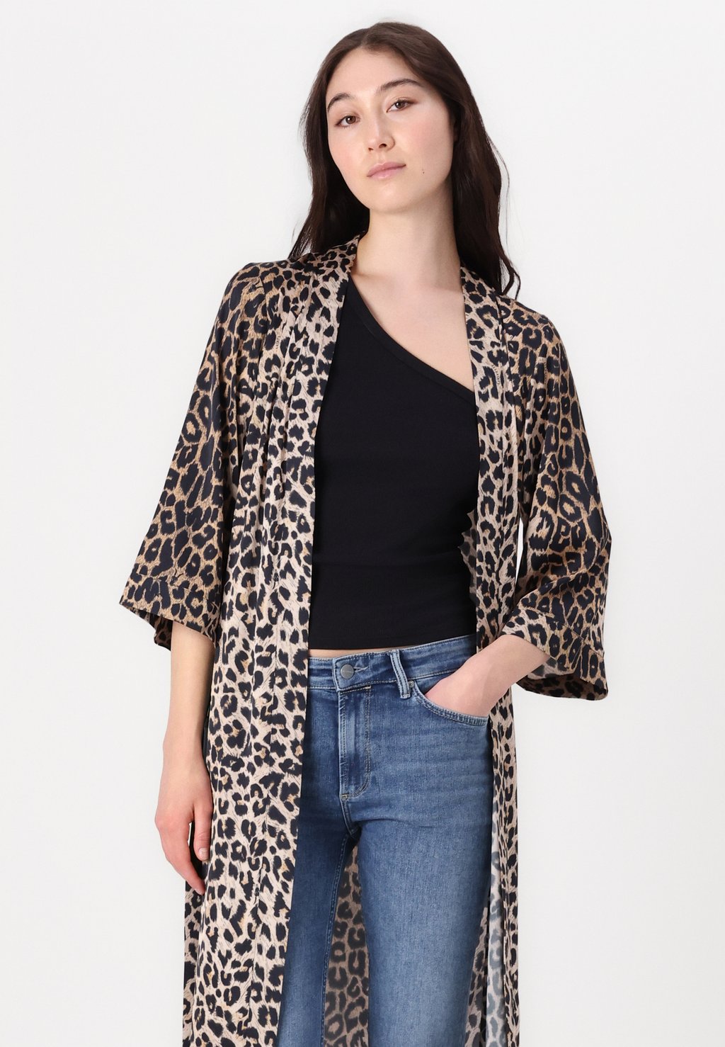 Накидка EXCLUSIVE CARINE KIMONO AllSaints, коричневый — фото 4
