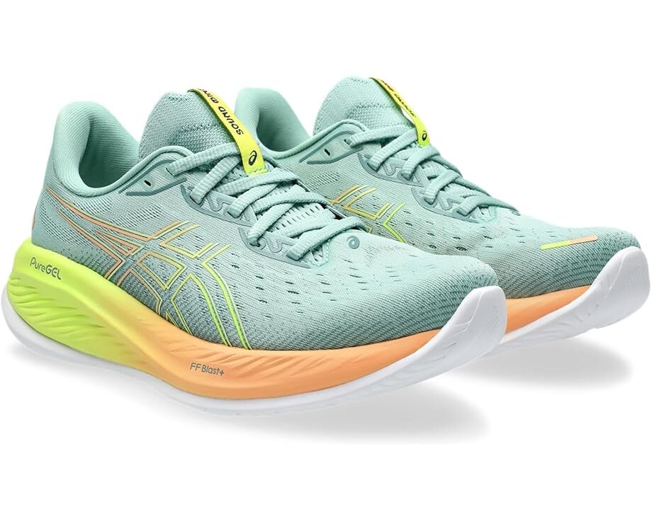 

Кроссовки ASICS GEL-Cumulus 26 Paris, цвет Light Celadon/Safety Yellow