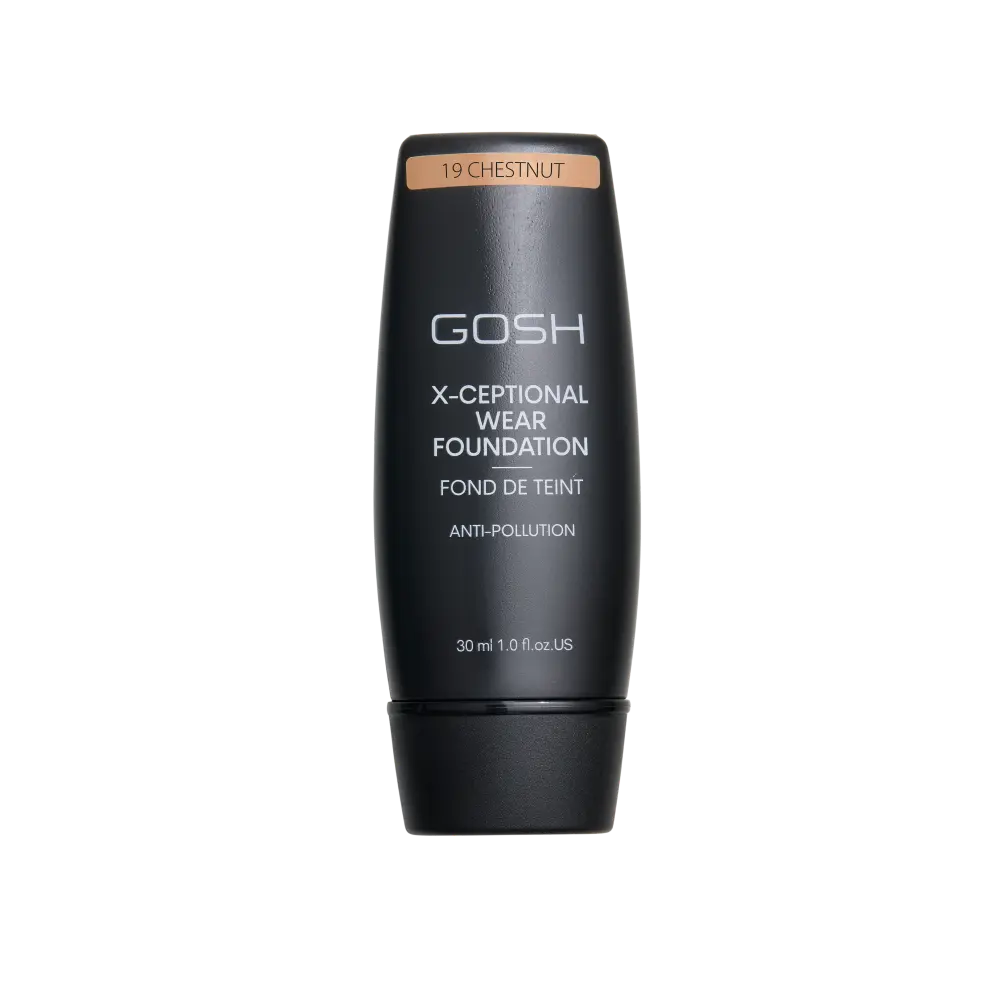 

Стойкая тональная основа для лица 19 каштан Gosh X-Ceptional Wear, 30 мл
