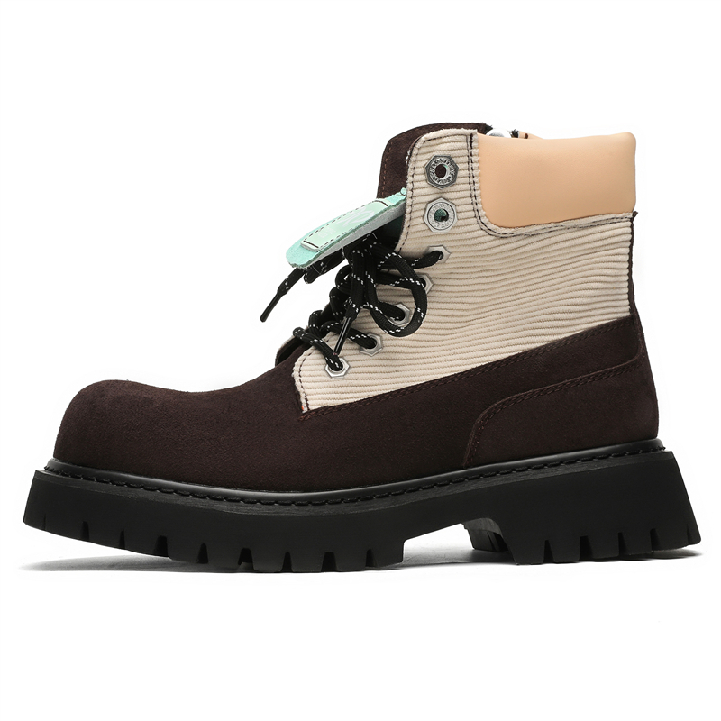 

ZHENRAN Коричневые короткие ботинки Martin для мужчин, цвет Brown