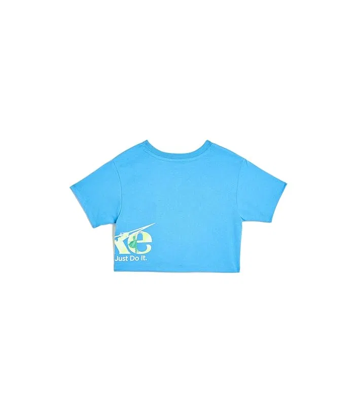 Футболка свободного кроя Move with Nature Boxy T-Shirt Nike Kids, University Blue — фото 2
