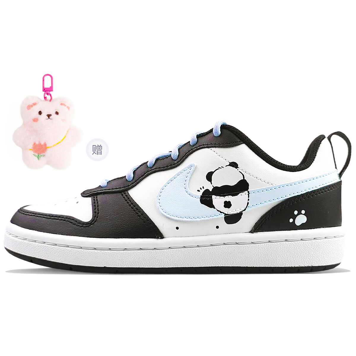 

Кроссовки Nike Court Borough Skateboard Shoes Women's Low-Top Blue, Синий, Кроссовки Nike Court Borough Skateboard Shoes Women's Low-Top Blue
