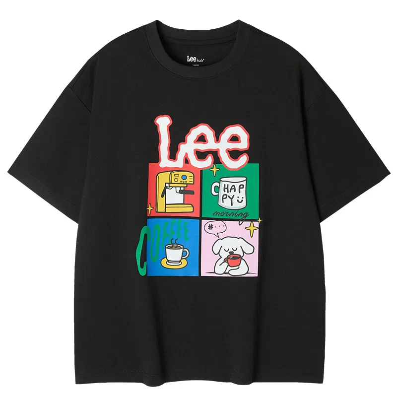 Футболка с круглым вырезом Moderate LEE KIDS, Raven