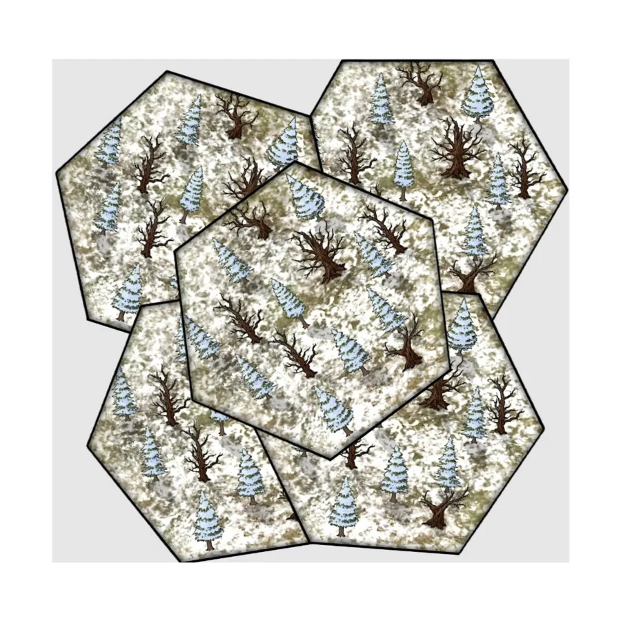 

Зимние леса — набор отдельных плиток, Hexplorer Map Tiles - Core & Expansions