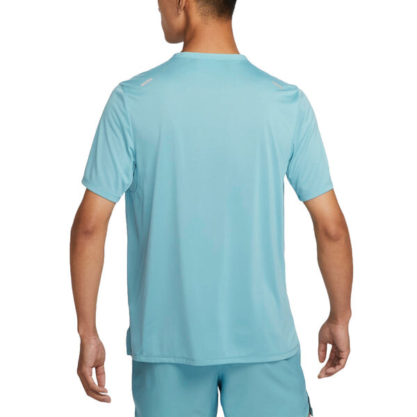 Футболка dri-fit rise 365 running t-shirt asia sizing 'light blue' Nike, голубой — фото 2