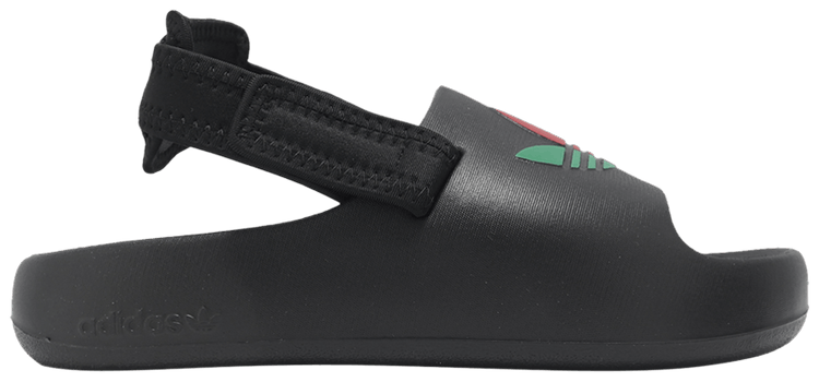 

Шлепанцы adidas adiFOM Adilette Slide J 'Black White Scarlet', черный