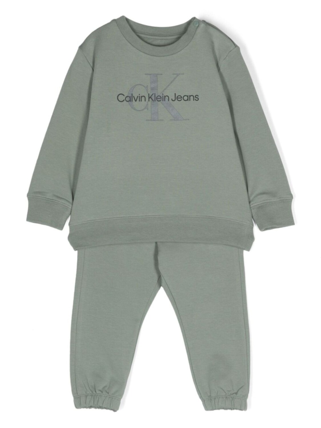 

Спортивный костюм с логотипом Calvin Klein Kids, зеленый