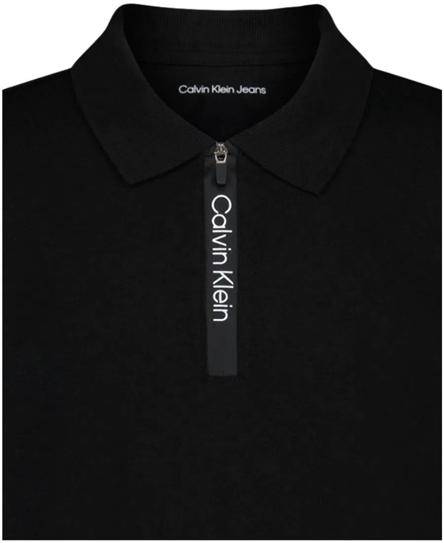 Поло с коротким рукавом для мальчиков 8-20 лет Calvin Klein, черный — фото 4