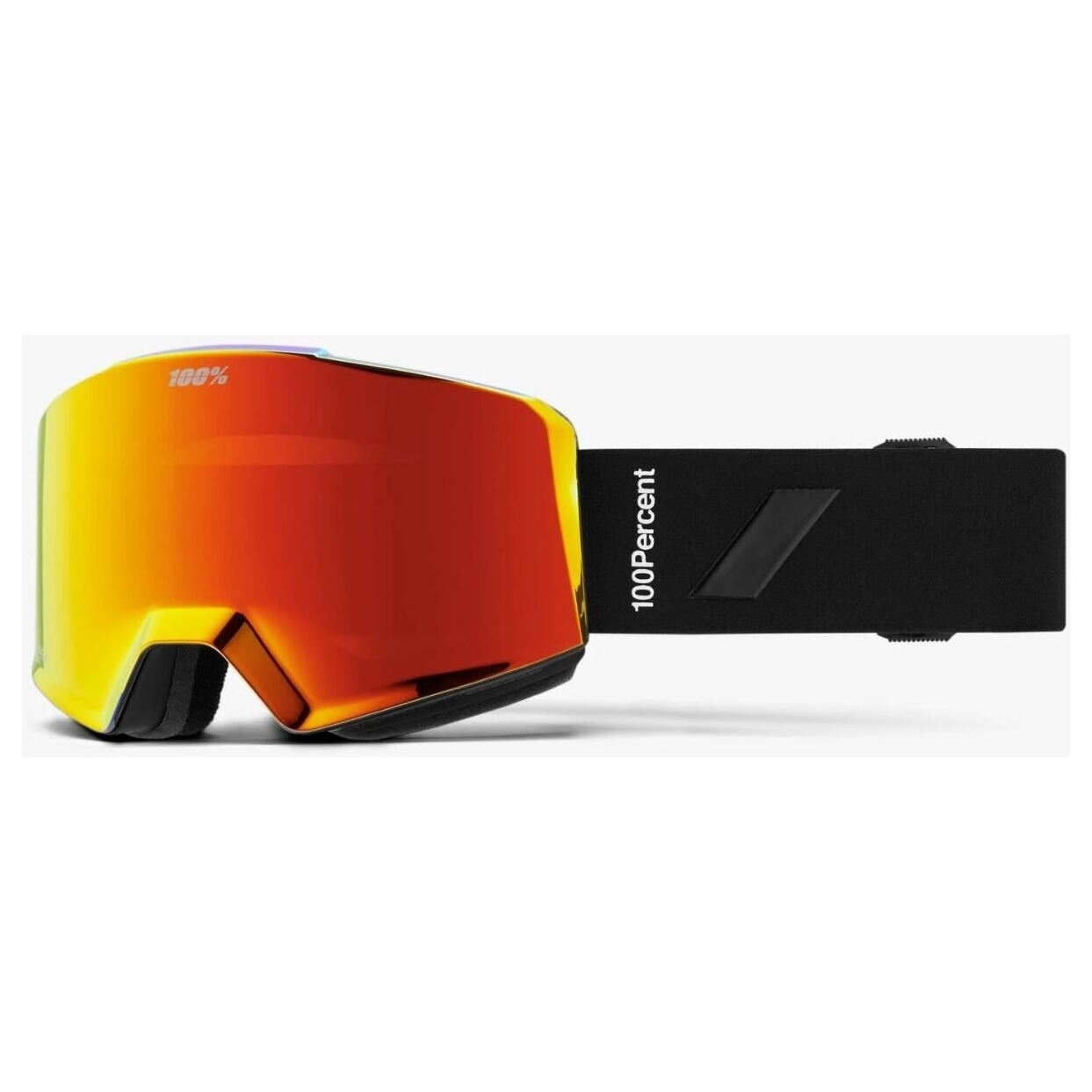 

100% очки Norg, Black-Red - Hiper Red Mirror + Bonus Turquoise Mirror Lens