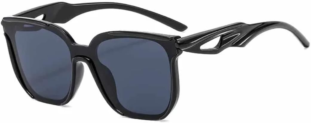 

Женские солнцезащитные очки с неровными полыми дужками, квадратные. Мужские спортивные солнцезащитные очки люкс для активного отдыха, велоспорта, защита UV400, цвет Black Gray