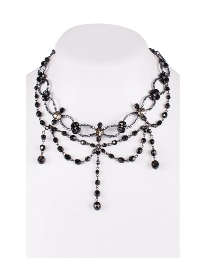 

Schuhmacher Ожерелье из стеклянных бусин 12223 антрацитового цвета
