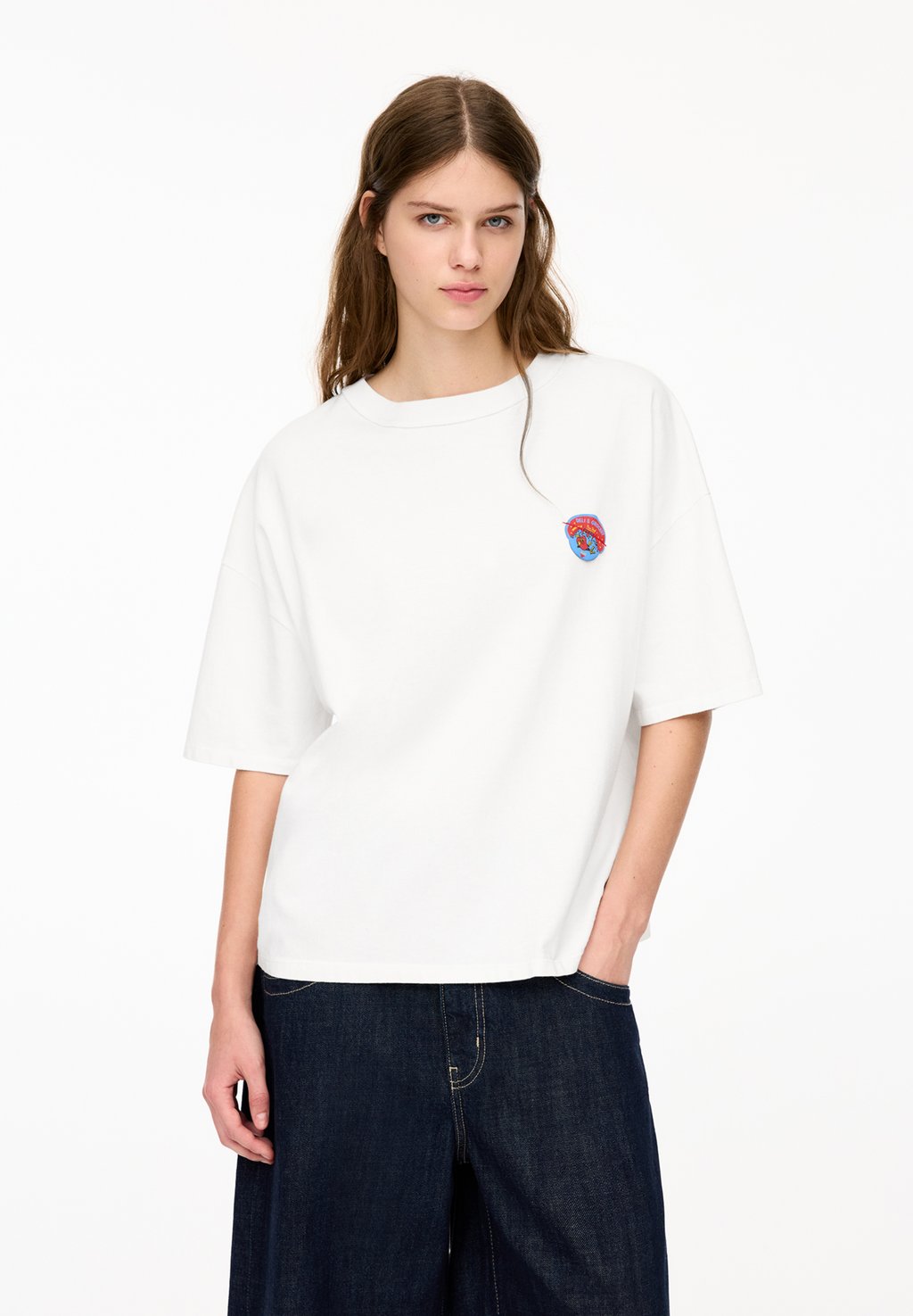 

Базовая футболка GROCERY PULL&BEAR, белый