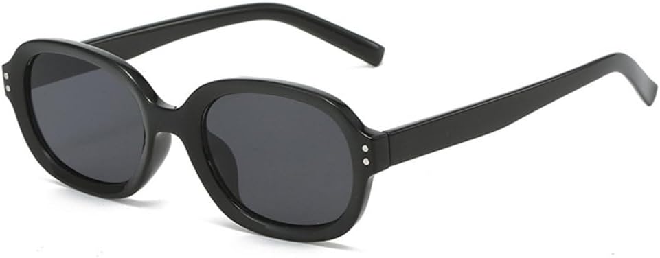 

Женские модные солнцезащитные очки LVTFCO UV400 в стиле ретро с заклепками, модные мужские солнцезащитные очки для активного отдыха, темно-зеленые солнцезащитные очки, Black Gray