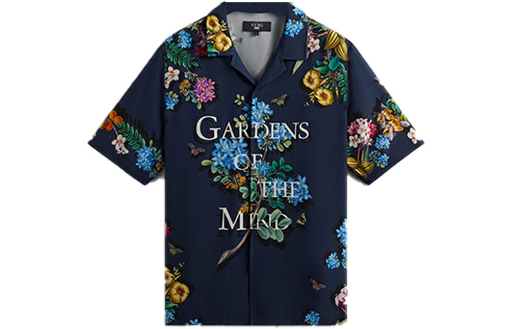 

Футболка KITH X New York Botanical Gardens Gardens Of The Mind Thompson, тёмно-синий