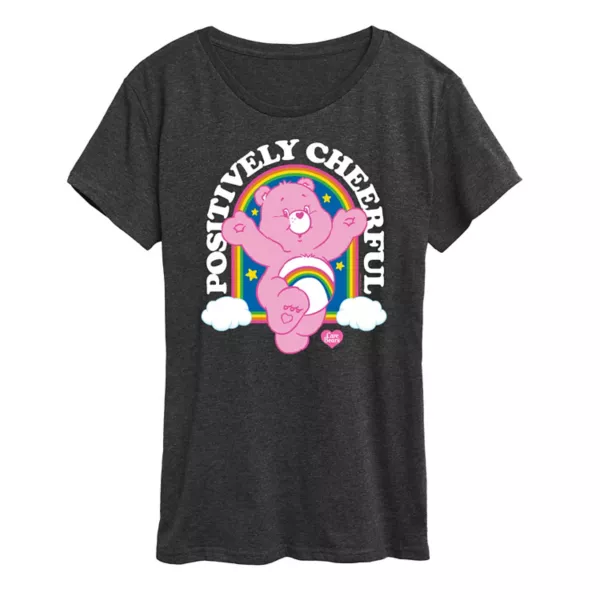 

Женская футболка Care Bears с жизнерадостным принтом Licensed Character, цвет charcoal gray