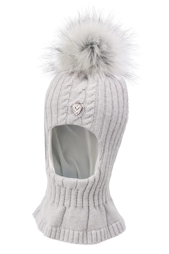 

Детская балаклава ESTERE II из смесовой шерсти Jamiks, серый