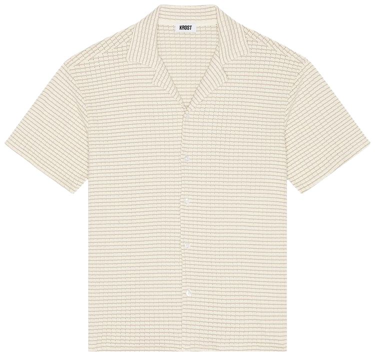 

KROST Рубашка для боулинга в клетку, цвет "Натуральный", кремовый