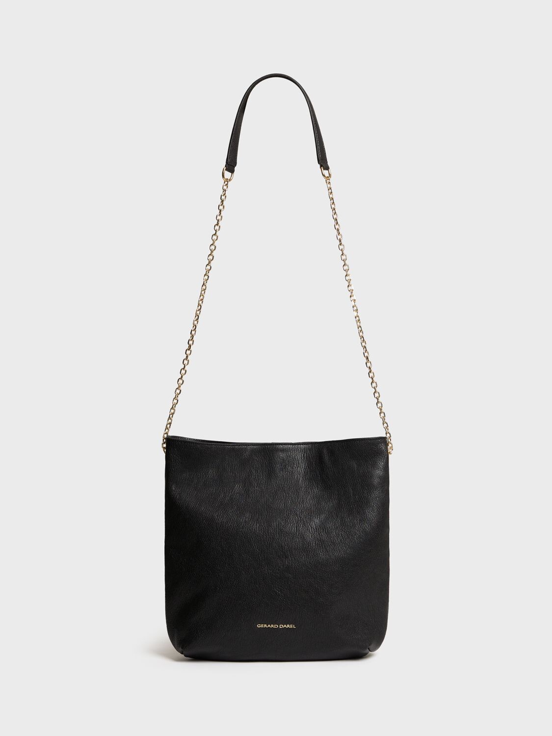 

Кожаная сумка Gerard Darel Charlotte, черная