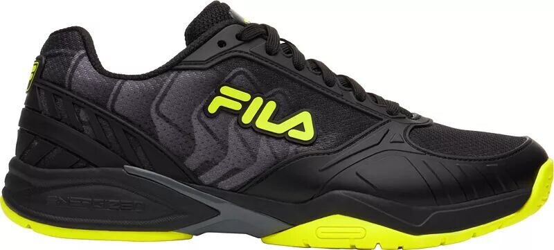 

Мужские кроссовки для пиклбола Fila для волейбольной зоны, черный, Черный;желтый, Мужские кроссовки для пиклбола Fila для волейбольной зоны, черный