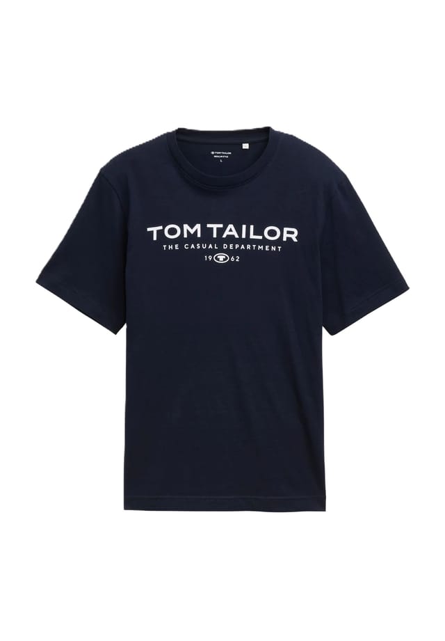 

Хлопковая футболка Tom Tailor, цвет 10668 sky captain
