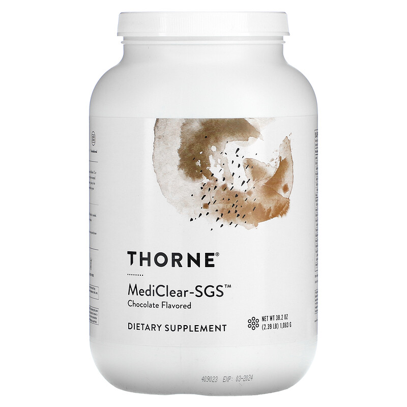 

Thorne, MediClear-SGS, с шоколадным вкусом, 1082 г (38,2 унции)