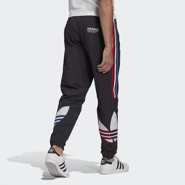 Спортивные штаны adidas originals Tricol Swtpant Contrasting Colors Stripe Logo Bundle Feet Sports Pants Black, черный — фото 4