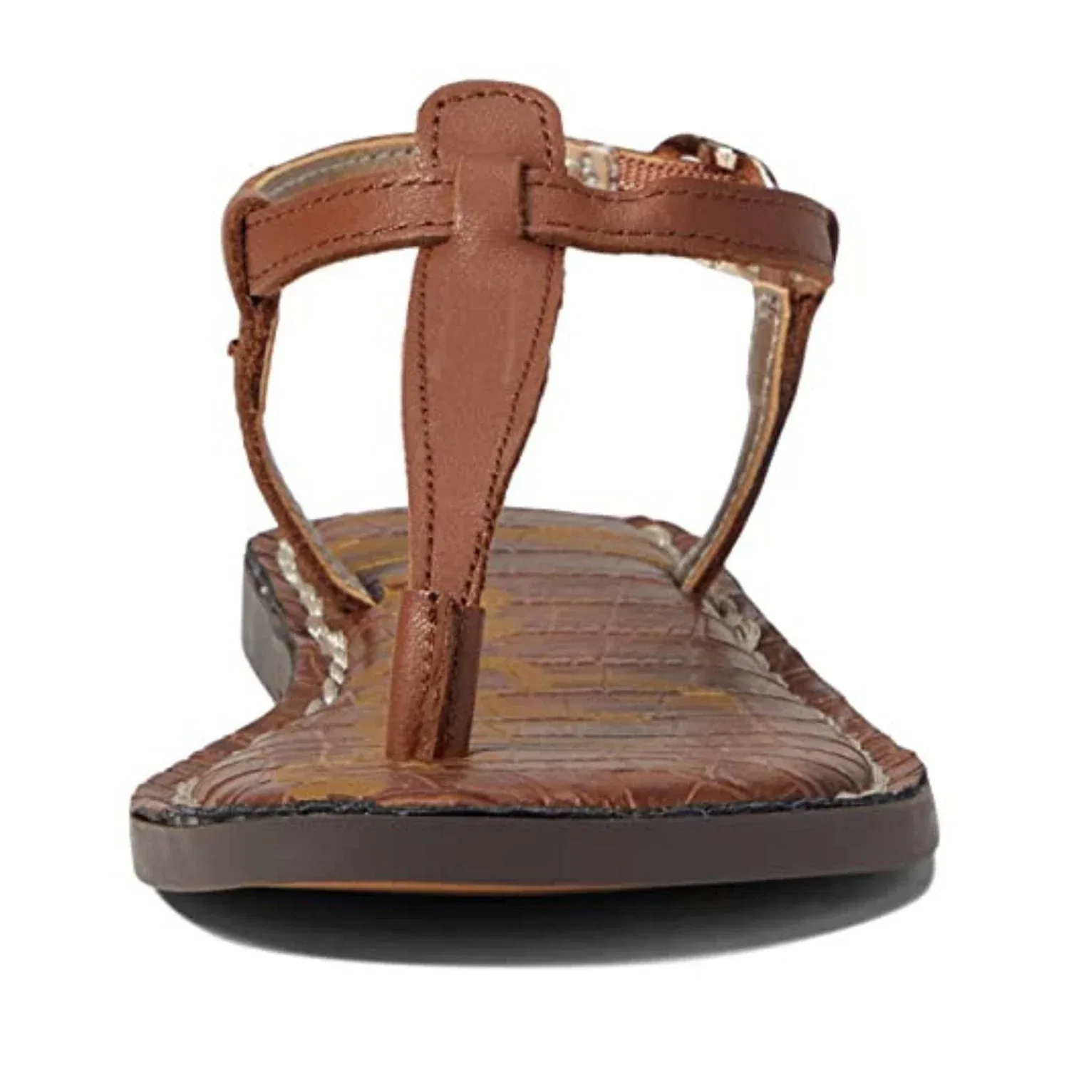 Детские мини-сандалии Sam Edelman Gigi из кожи с ремешком на щиколотке ZAP854, коричневый — фото 2
