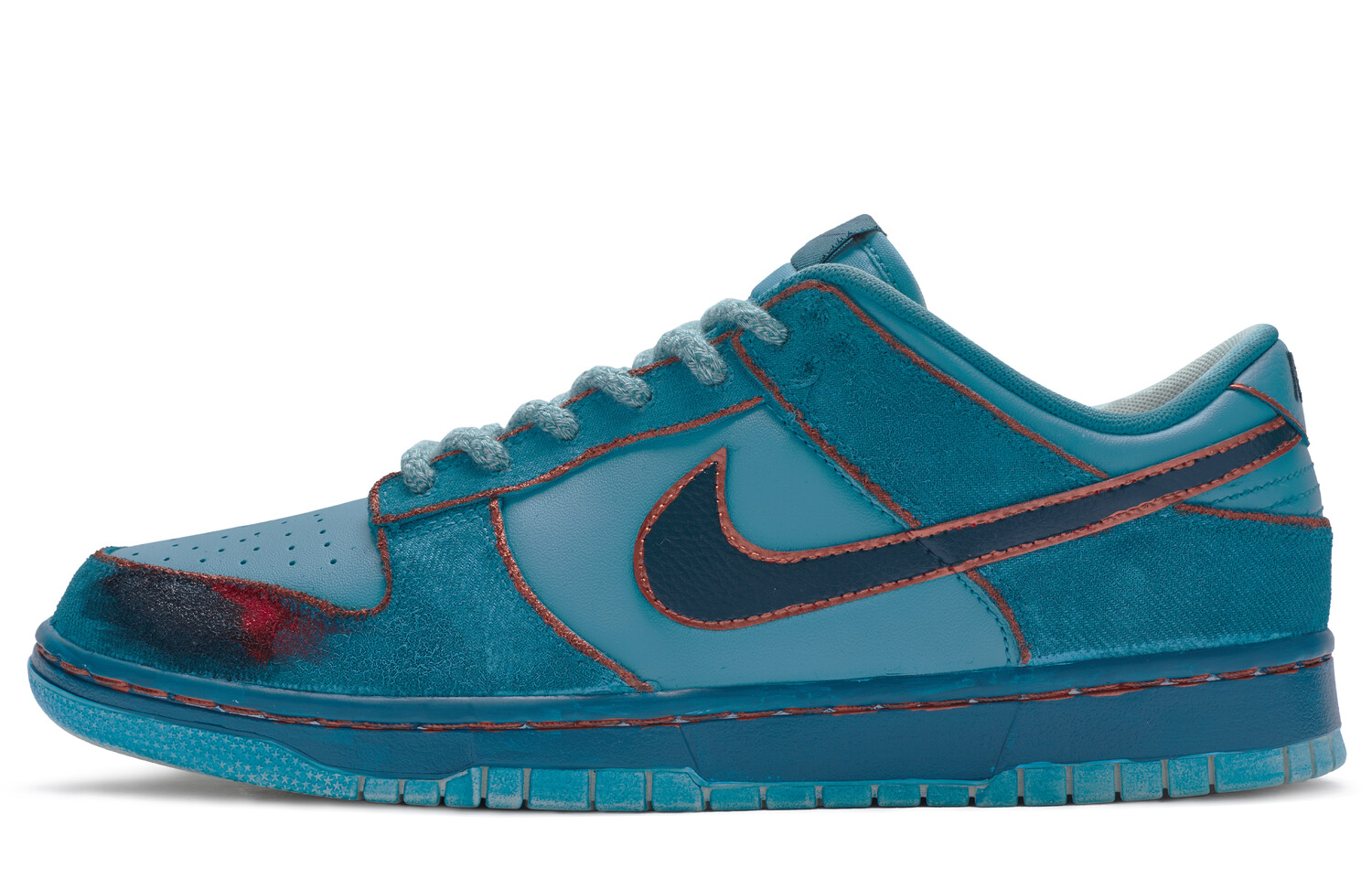

Кроссовки Nike Dunk Skateboard Shoes Men Low-Top Blue/Gold/Black/Red