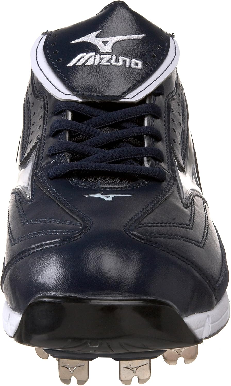 Мужские кроссовки Mizuno 9-Spike Classic G6 Low Switch, темно-синий/белый — фото 2
