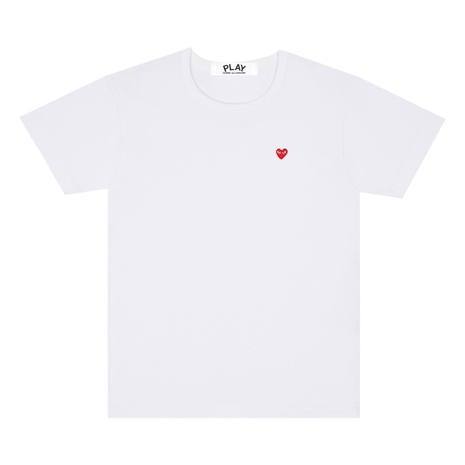 Футболка Comme des Garçons PLAY с маленьким сердечком, цвет Белый