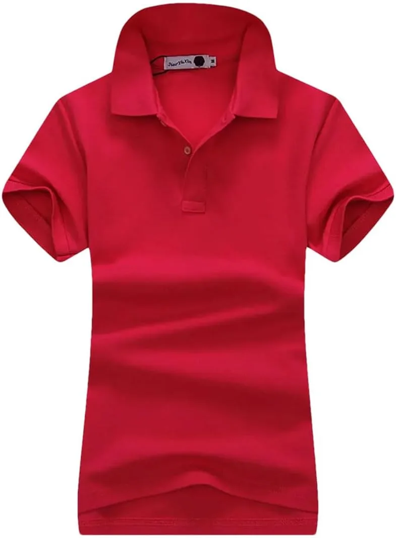 

Женская футболка-поло с коротким рукавом и лацканом