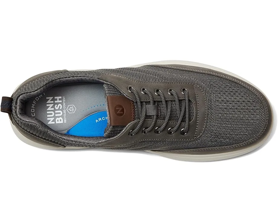 Кроссовки Nunn Bush Ponte Knit Moc Toe Sneakers Hybrid Oxford Casual Lightweight Athletic Style Lace Up, Gray — фото 2