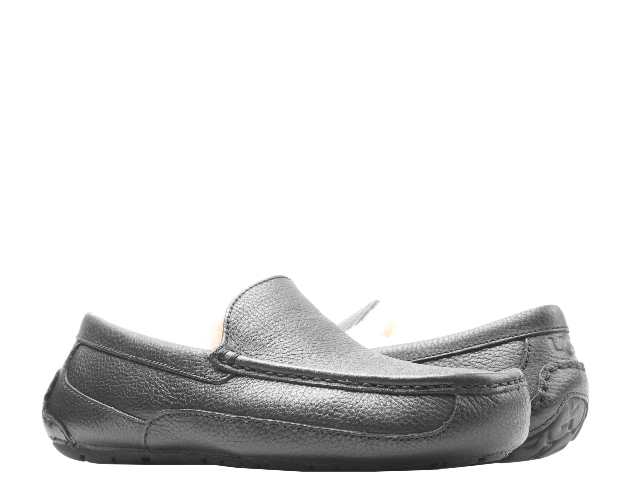 

UGG Australia Ascot кожаные мокасины черные мужские мюли 5379B-BLK