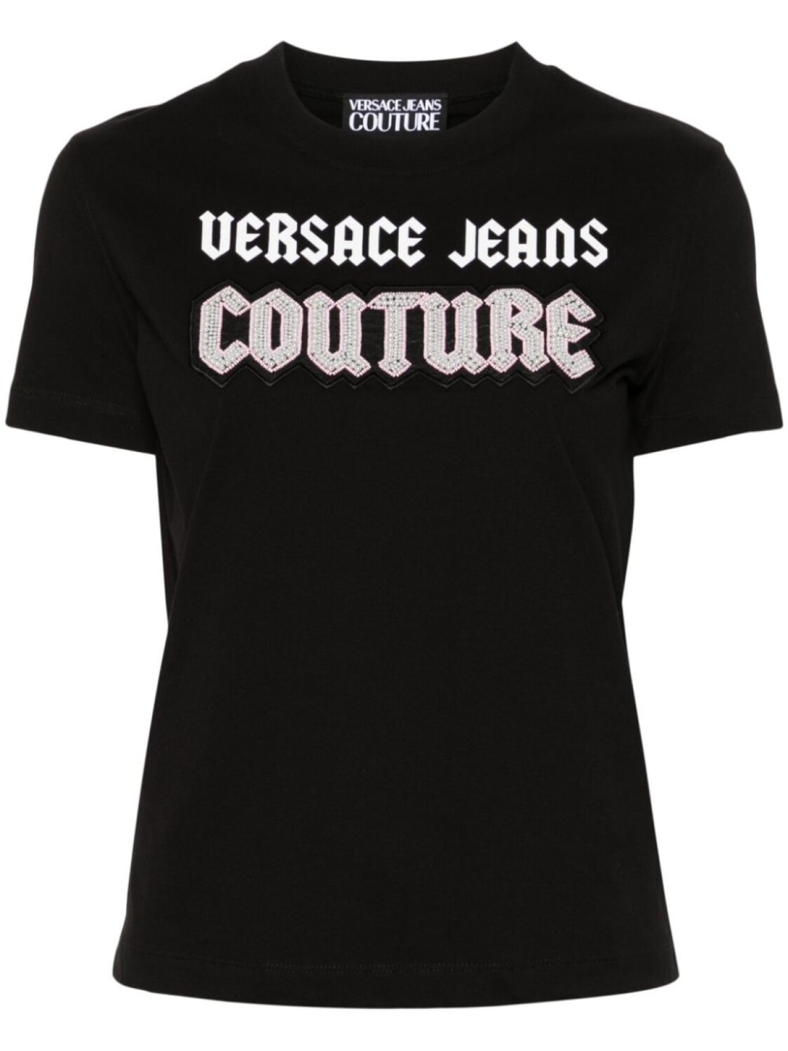 

Versace Jeans Couture декорированная футболка, черный