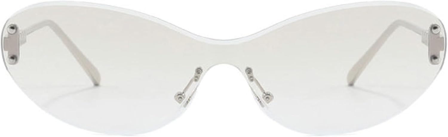 

Винтажные солнцезащитные очки Willochra большого размера, цельные, круглые, для женщин и мужчин, без оправы, металлические, овальные, с градиентным переходом цвета, защита от УФ-излучения UV400, C5