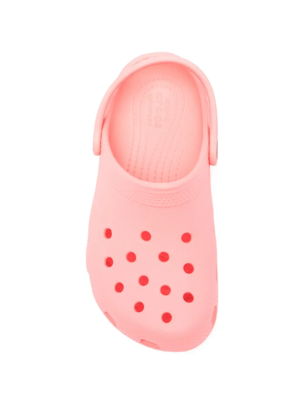 Классические тапочки с перфорированным ремешком Crocs Kids, розовый — фото 3