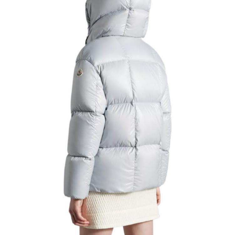 Короткая пуховая куртка Parana сиренево-серый/темно-серый Moncler, темно-серый — фото 4