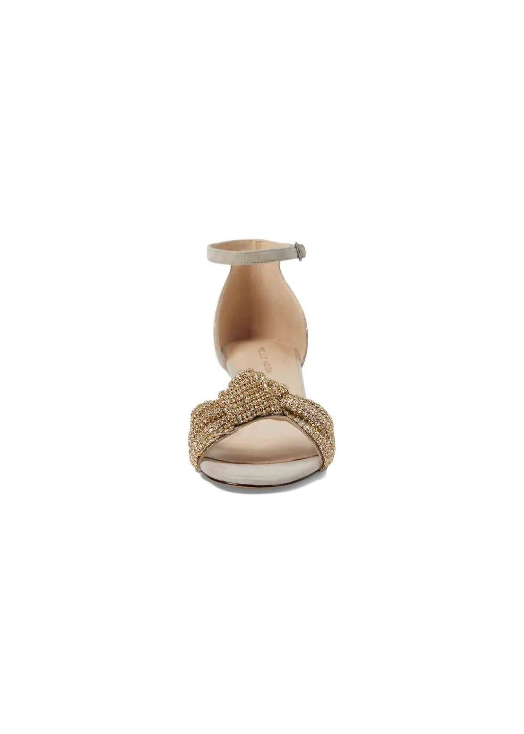 Женские блестящие туфли Shaira на каблуке, цвет тау PELLE MODA, Taupe — фото 2