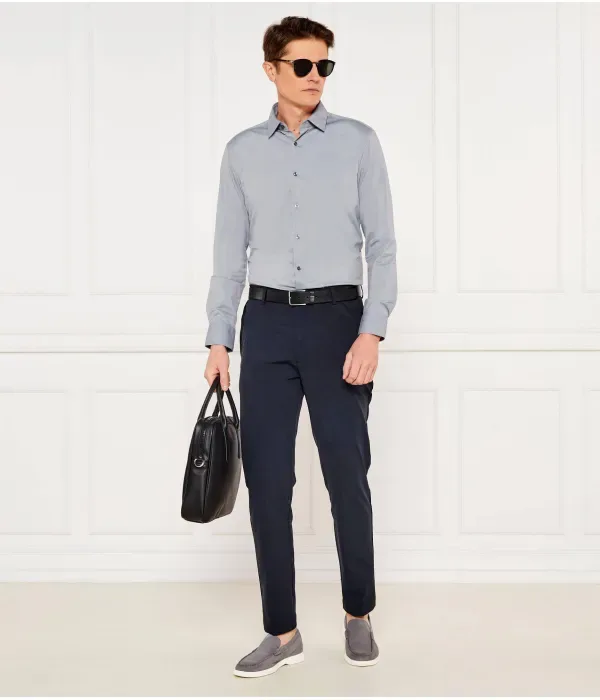 P-Hank-S-Kent-C1-222 футболка slim fit Boss, серый — фото 2