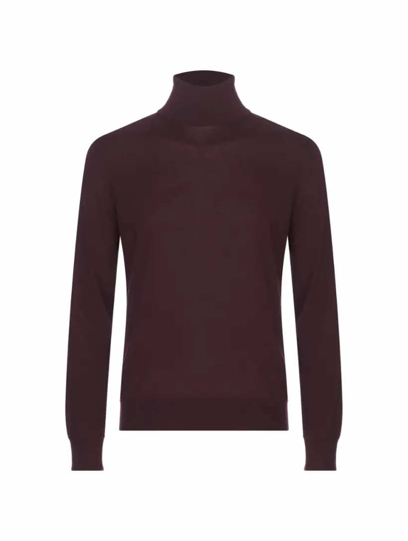 

Кашемировая водолазка Zegna, бордовый